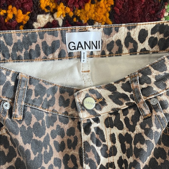 Ganni Stary Jeans Leopard Print - Picture 4 of 4